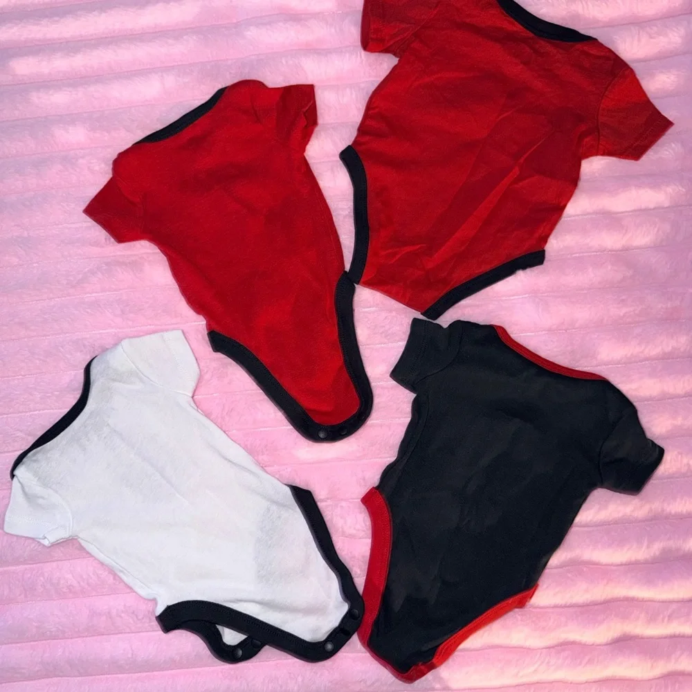 Nike Baby Bodysuits - Red, Black & White Sport Set - Picture 7 of 11